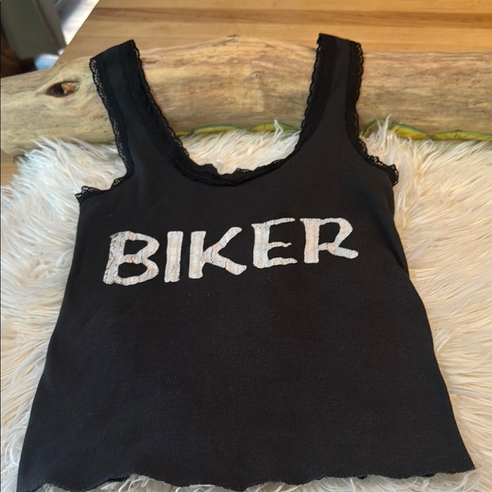 80s vintage Harley Davidson lace tank